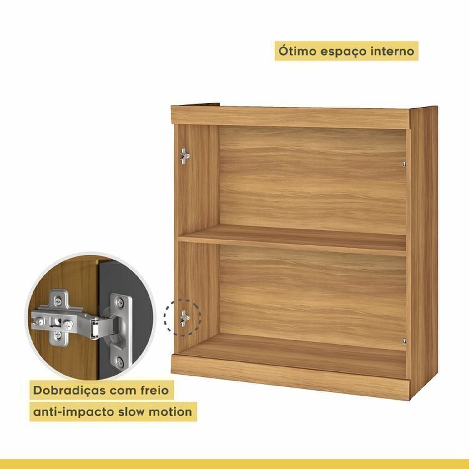 Lavanderia Modulada com Balcão 2 Portas e Armário Aéreo 100% Mdf Burguesa - 4