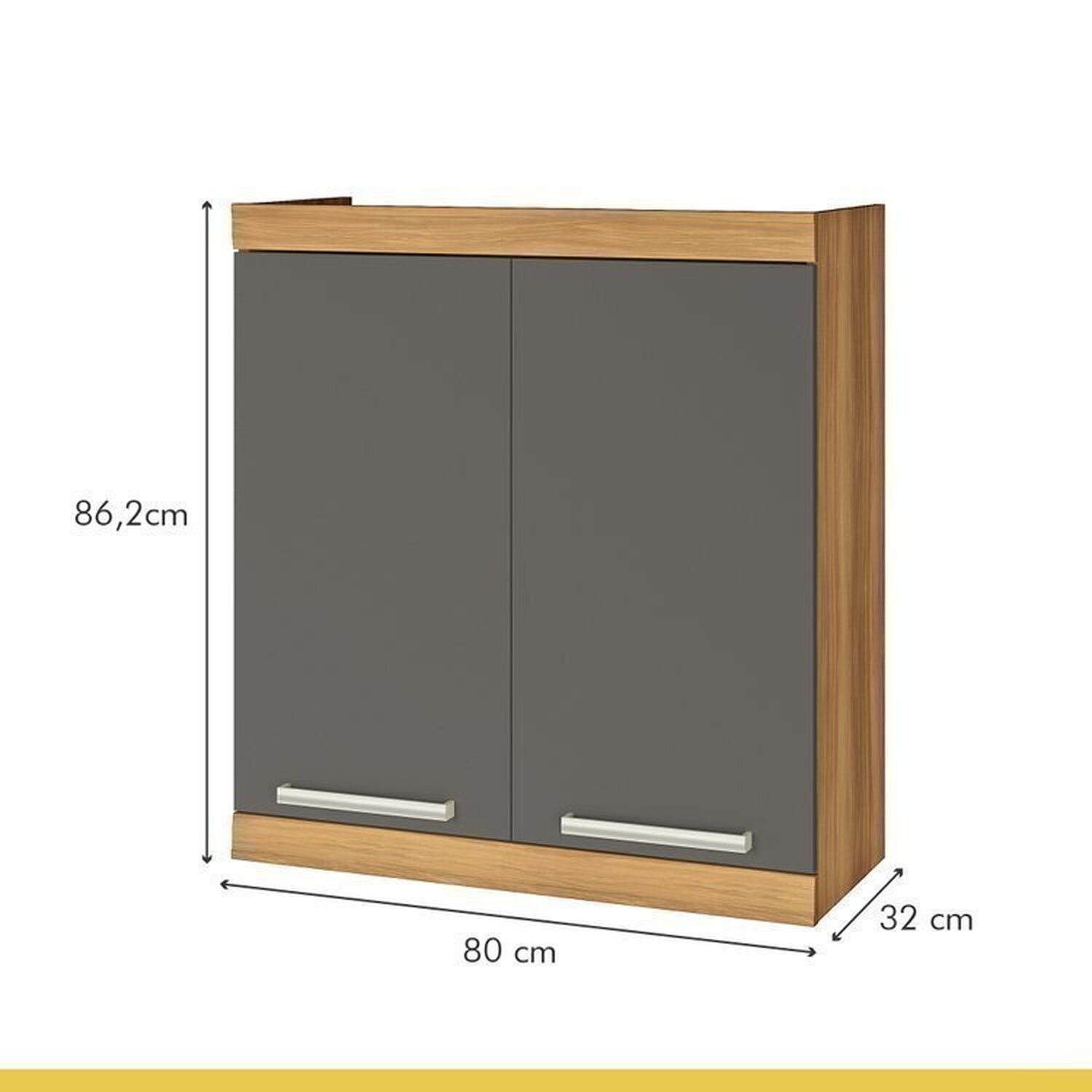 Lavanderia Modulada com Balcão 2 Portas e Armário Aéreo 100% Mdf Burguesa - 6