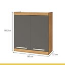 Ver imagem 6 de Lavanderia Modulada com Balcão 2 Portas e Armário Aéreo 100% Mdf Burguesa