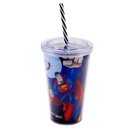 Ver imagem 1 de Copo com Canudo Personagens Dc Comics 450ml Tasco Inport