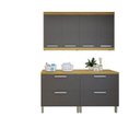 Ver imagem 2 de Lavanderia Modulada com 2 Balcões e 2 Armários Aéreos 100% Mdf Burguesa