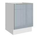 Ver imagem 1 de Balcão de Cozinha 60 cm 1 Porta (sem Tampo) Branco/Cinza Lux Madesa