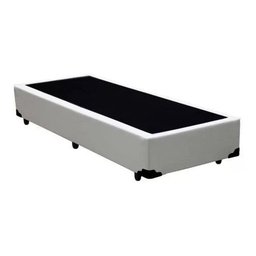 Cama Box Solteiro 88 Bello Box - Tecido Sintético Branco - 1
