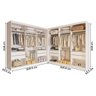 Closet Casal sem Portas 8 Gavetas Paris Duo Premium Minastex Branco - 3