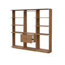 Ver imagem 3 de Guarda-Roupas Closet Modulado Alasca One 180cm 3 Peças com 2 Gavetas e Cabideiros Freijó Carraro