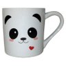 Caneca De Porcelana Estampa Fofas Love 210 Ml Branca - 1