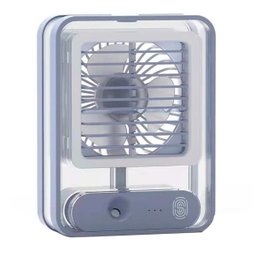 Mini Ventilador Portátil Umidificador Led 3 Velocidades - 3
