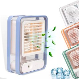 Mini Ventilador Portátil Umidificador Led 3 Velocidades - 15
