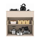 Ver imagem 4 de Balcão de Cozinha para Cooktop 70cm 1 Porta 1 Gaveta Suspenso Milano Multimóveis MP2415 - Vanilla