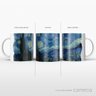 Van Gogh - Noite Estrelada - Caneca de Qualidade Premium É Decoração Caneca Premium - 325ml - 4