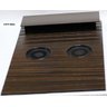 Bandeja Apoio Braço Sofá Esteira Flexível Madeira MDF Grosso 6mm Porta Copos Controle Marrom Tabaco - 2