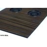 Bandeja Apoio Braço Sofá Esteira Flexível Madeira MDF Grosso 6mm Porta Copos Controle Marrom Tabaco - 3