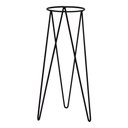 Ver imagem 2 de Suporte Tripé 60x16 para Vaso de Chão em Aço Carbono - Grande Nv517