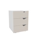 Ver imagem 2 de Mesa de Cabeceira Porto 3 Gavetas Creme/branco - Politorno