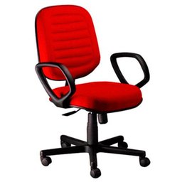Cadeira Diretor Gomada Com Braços Linha Blenda Vermelho - 1 Cadeira Diretor Gomada Com Braços Linha Blenda Vermelho - 1