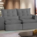 Ver imagem 1 de Sofá São Paulo Retrátil e Reclinável - Assento com Molas – 210 Cm