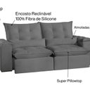 Ver imagem 4 de Sofá São Paulo Retrátil e Reclinável - Assento com Molas – 210 Cm