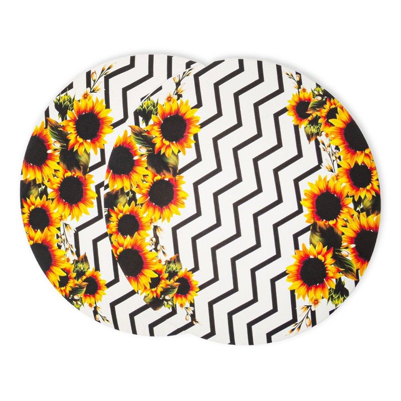 Mesa Posta Souplat 4 Lugares com 16 Peças Girassol Chevron - 4