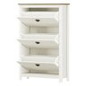 Sapateira 3 Gavetas Madeira Maciça 80 Cm 9175 Branco Freijo Milani Store - 5