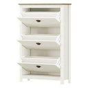 Ver imagem 5 de Sapateira 3 Gavetas Madeira Maciça 80 Cm 9175 Branco Freijo Milani Store