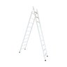 Escada Extensiva em Aço 10x18 Degraus Branco - 1