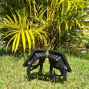 Ver imagem 4 de 10 Suportes 2 Espetos Estacas Chão Refletor 10 Cjts - Preto