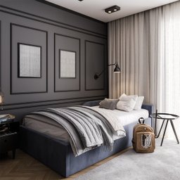 Boiserie Rodameio Eva Autocolante 2,3cm Flex 10 Metros Preto - 3