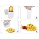 Ver imagem 4 de Cortador Fatiador de Alimentos Batata Palito Frutas Cebola