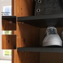 Ver imagem 7 de Sapateira Vertical Hall Entrada 18 Pares Sapatos 44 Prateleiras Ajustáveis Castanho Juan Idimex