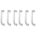 Ver imagem 1 de Alça de Apoio Inox 30cm Barra Kit 6 Unidades Cadeirante Acessibilidade Idoso Segurança Deficiente Co