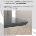 Ver mais imagens de Conjunto Sala de Jantar Mesa 120x90cm Base Pérola Tampo Mdf Laca com Vidro Florença