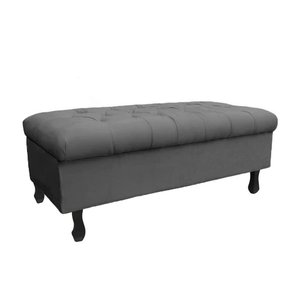 Recamier Bau Bia 80cm Suede Grafite - Dominic Decor