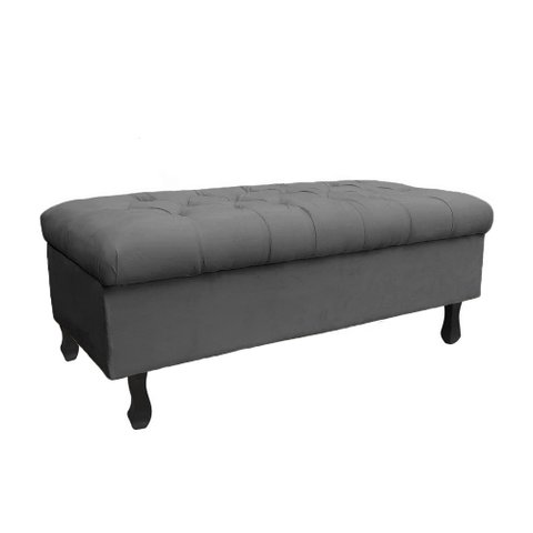 Recamier Bau Bia 80cm Suede Grafite - Dominic Decor