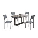 Ver imagem 2 de Conjunto Sala de Jantar Mesa 120x90cm Base Pérola Tampo Mdf Laca com Vidro Florença