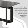 Conjunto Sala de Jantar Mesa 120x90cm Base Pérola Tampo Mdf Laca com Vidro Florença - 10