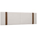 Ver imagem 1 de Painel Suspenso Cabeceira Dobrável Pietro para Cama Box Queen Size 160cm Boucle:bouclê Bege Marfim