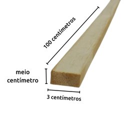50 Ripas P/ Artesanato Repac Madeiras Pinus 100x3x0,5 cm - 5
