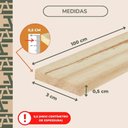 Ver imagem 4 de 50 Ripas P/ Artesanato Repac Madeiras Pinus 100x3x0,5 Cm