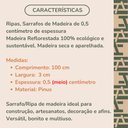 Ver imagem 5 de 50 Ripas P/ Artesanato Repac Madeiras Pinus 100x3x0,5 Cm