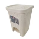 Ver imagem 1 de Lixeira C/ Tampa e Pedal 6,5 Litros 2443785 Creme - Quanhe