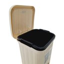Ver imagem 4 de Lixeira C/ Tampa e Pedal 6,5 Litros 2443785 Creme - Quanhe