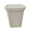 Ver imagem 3 de Lixeira C/ Tampa e Pedal 6,5 Litros 2443785 Creme - Quanhe