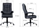 Ver imagem 4 de Cadeira Presidente para Escritorio Munique Preta Original Conforsit