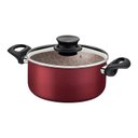 Ver imagem 3 de Caçarola Paris Alum. Antiad. 26cm 6,3 L Vermelho Tramontina