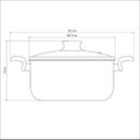 Ver imagem 6 de Caçarola Paris Alum. Antiad. 26cm 6,3 L Vermelho Tramontina