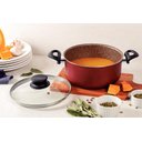 Ver imagem 5 de Caçarola Paris Alum. Antiad. 26cm 6,3 L Vermelho Tramontina