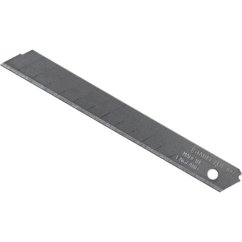 Lâmina para Estilete 11301S Larga 18mm Alto Teor de Carbono Maior Durabilidade Cartela com 10 Peç
