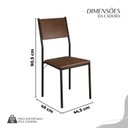 Ver imagem 4 de Conjunto Sala de Jantar Mesa 120x90cm Base Pérola Tampo Mdf Laca com Vidro Florença