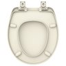 Assento Sanitário Oval Creme Evolution Soft Close Termofixo - 6