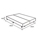 Ver imagem 2 de Cama Box Queen Bipartido Suede 40x158x198 Bege
